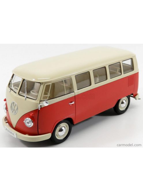 Welly - Volkswagen T1 Minibus 1963 Red Cream