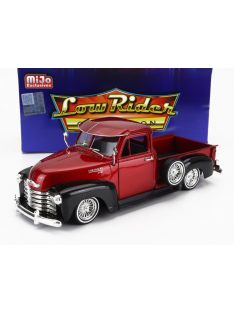 Welly - CHEVROLET 3100 PICK-UP LOW RIDER 1953 RED MET BLACK