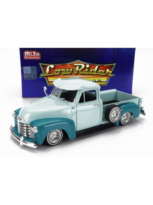 Welly - CHEVROLET 3100 PICK-UP LOW RIDER 1953 2 TONE GREEN