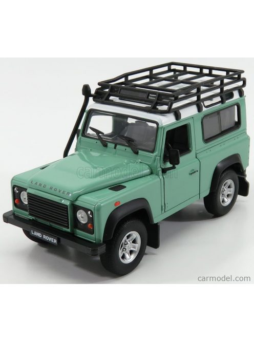 Welly - Land Rover Land Defender 90 1984 Light Green White