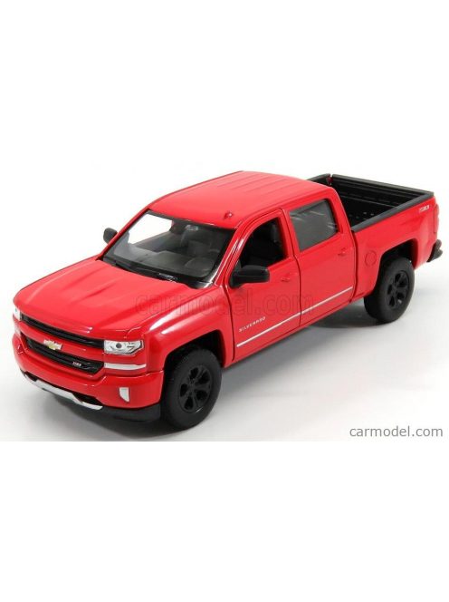 Welly - Chevrolet Silverado Double Cabine Pick-Up 2017 Red