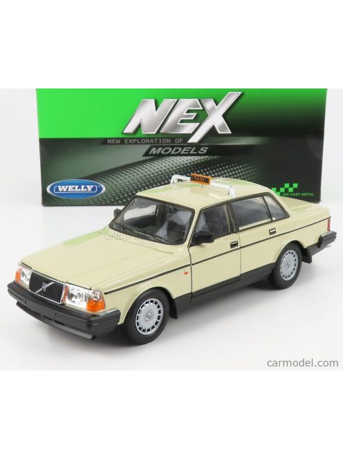 Welly - Volvo 240 Gl German Taxi 1986 Cream