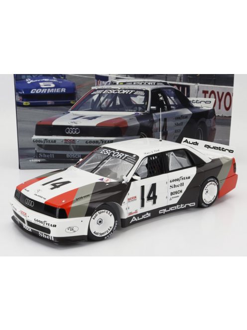 Werk 83 - AUDI 200 QUATTRO TEAM AUDI SPORT N 14 WINNER CLEVERLAND TRANS-AM 1988 HANS JOACHIM STUCK WHITE GREY RED