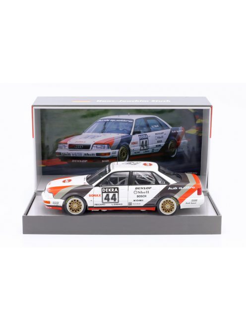 Werk 83 - AUDI QUATTRO V8 TEAM SCHMIDT MOTORSPORT TECHNIK N 44 WINNER DTM SEASON 1990 HANS JOACHIM STUCK WHITE GREY RED