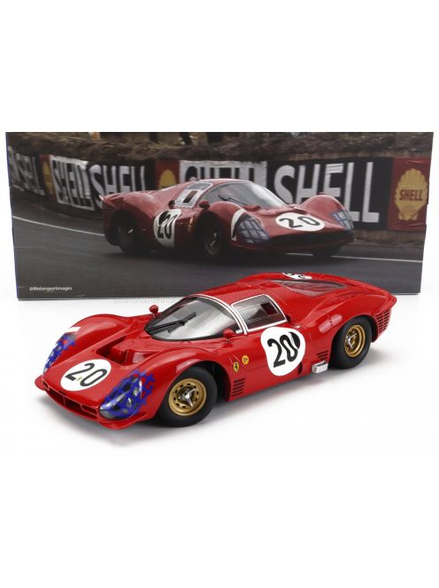 Werk 83 - FERRARI 330 P3 4.0L V12 COUPE ch.0848 TEAM FERRARI SEFAC N 20 24h LE MANS 1966 LUDOVICO SCARFIOTTI - MIKE PARKES RED