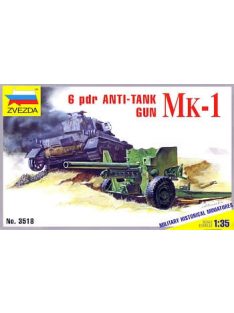 Zvezda - British 6 lb MK-1 gun 1:35 (3518)