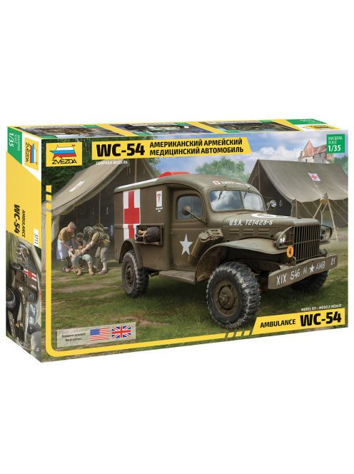 Zvezda - 1:35 US Army Medical Vehicle Dodge WC-54