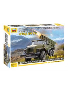   Zvezda - 1:72 Russian self-propelled multiple launch rocket system "Grad BM-21"