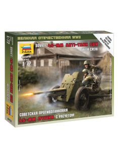 Zvezda - Soviet 45 mm Anti-Tank Gun with Crew 1:72 (6112)