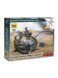   Zvezda - German 20 mm Anti-Aircraft Gun with Crew 1:72 (6117)