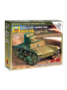 Zvezda - T-26 Flamethrower Tank 1:100 (6165)