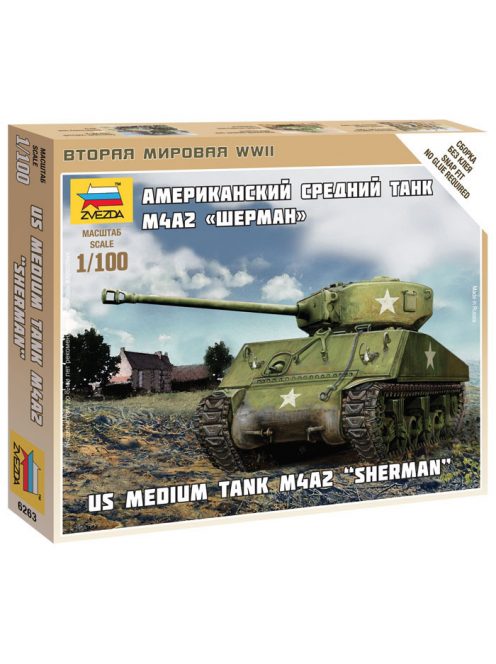 Zvezda - Sherman M4 1:100 (6263)