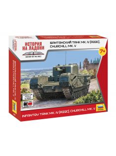   Zvezda - 1:100 British tank MK. IV (A22C), CHURCHILL MK. V - snap-fit