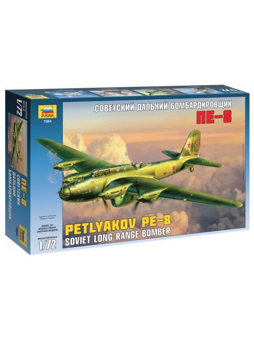 Zvezda - Petljakov Pe-8 Soviet long range bomber 1:72 (7264)