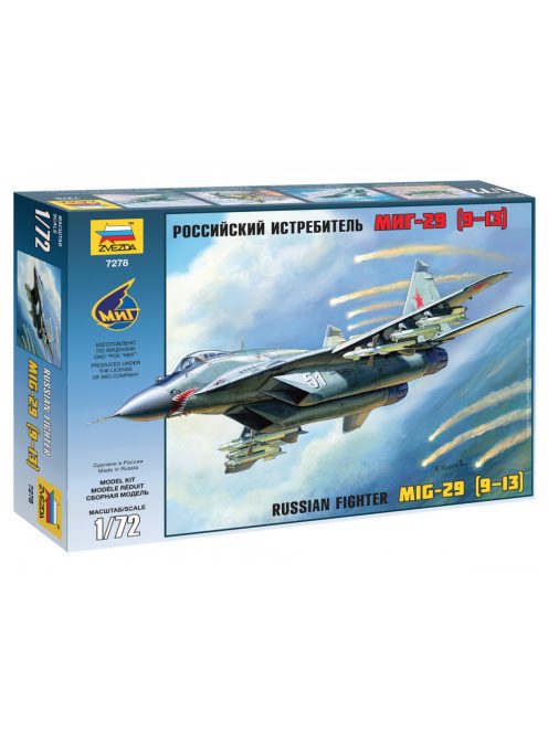 Zvezda - MiG-29C (9-13) Airlanes 1:72 (7278)