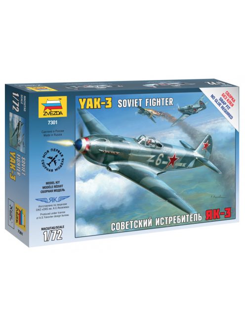 Zvezda - Airplanes Yak-3 Soviet Fighter 1:72 (7301)